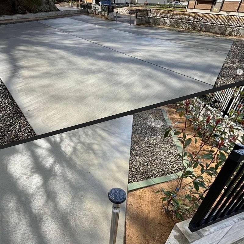 庭の舗装　防草対策