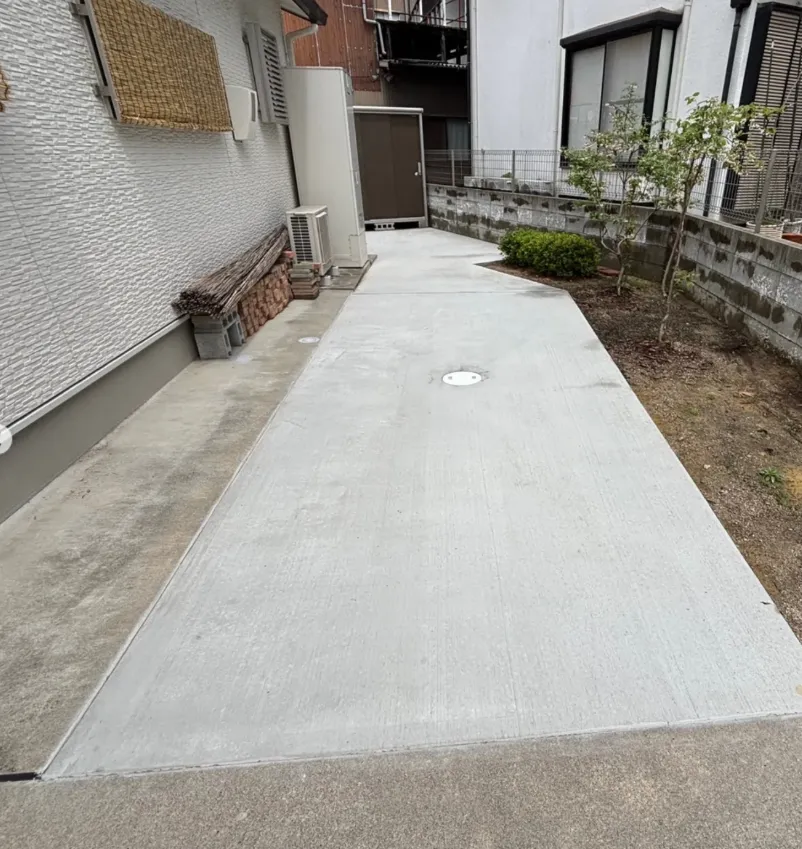 外構施工　水はけ対策