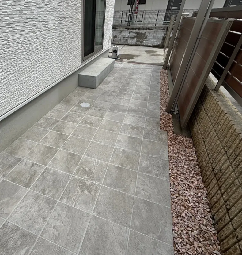 外構施工　水はけ対策